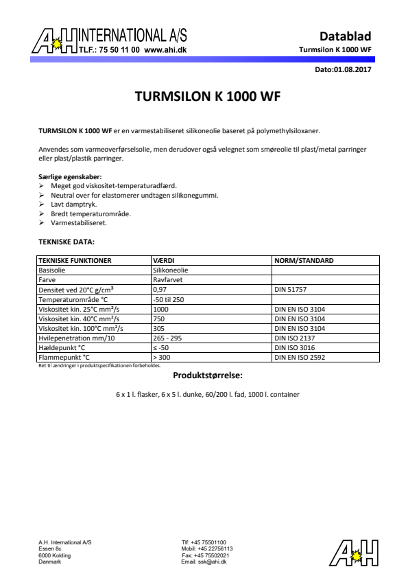 

Turmsilon K 1000 WF

